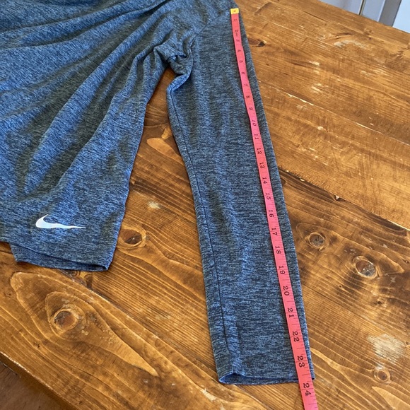 Nike women’s long sleeve dri-fit. Worn but in good condition! Heathered gray. - Picture 10 of 11